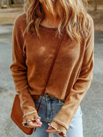 Plain Crew Neck Casual T-Shirt