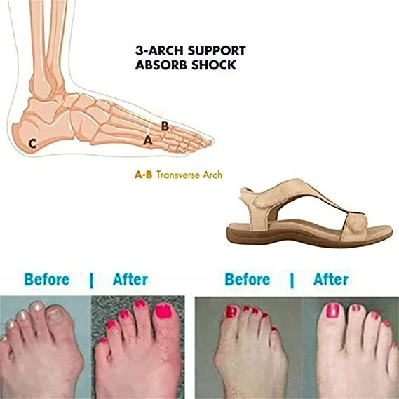 Comfortable Women's Velcro Wedge Sandals