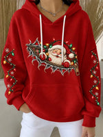 Casual Santa Claus Hoodie Long Sleeve Hoodie