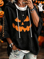 Casual Halloween 3/4 Sleeve Hoodie